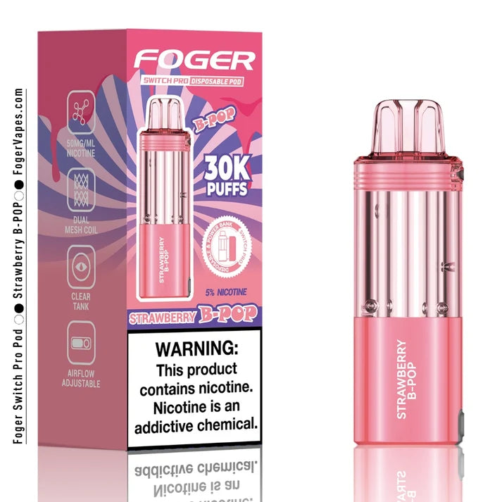 Strawberry B-Burst Foger Switch Pro Pod 30K Puffs